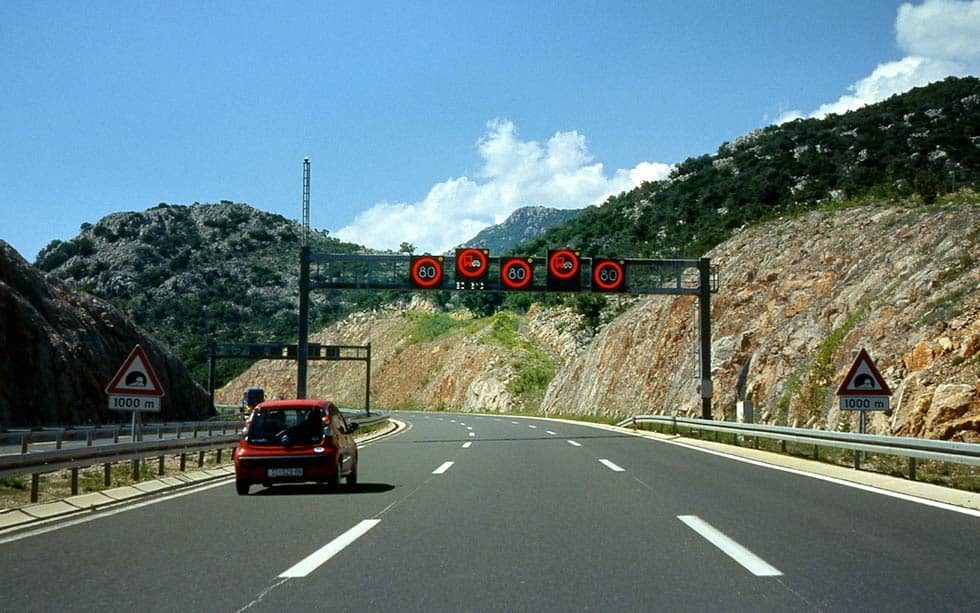 Croatian motorways