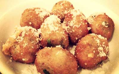 Fried olives