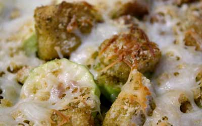 Zucchini and mozzarella casserole