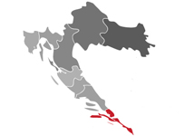 Dubrovnik region map