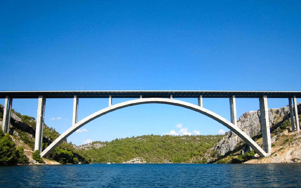 A1 motorway Skradin bridge