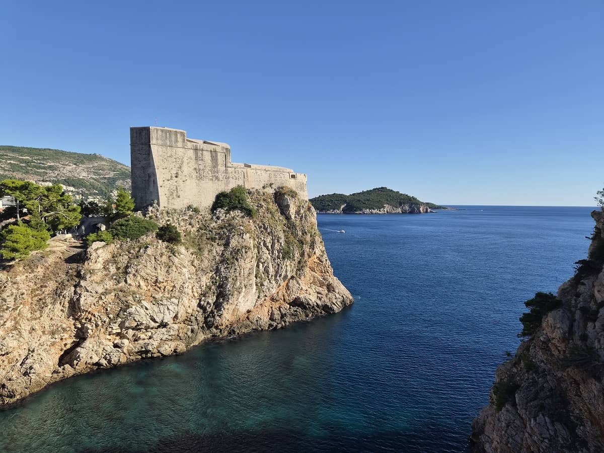 Fort Lovrijenac - view from Park Gradac