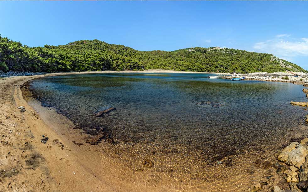 SAplunara beach Mljet Island