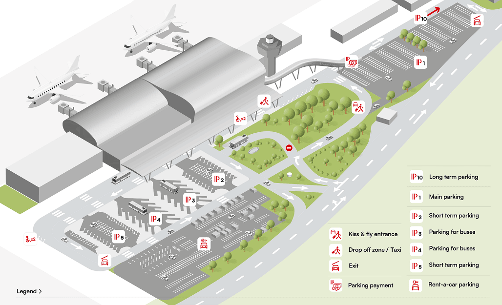 Dubrovnik Ruđer Bošković Airport parking, image source Dubrovnik Airport