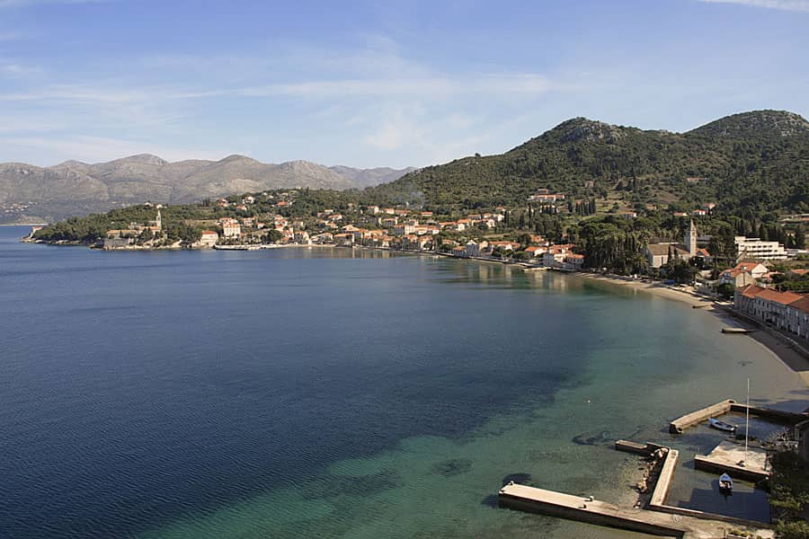 Lopud Bay and sand beaches