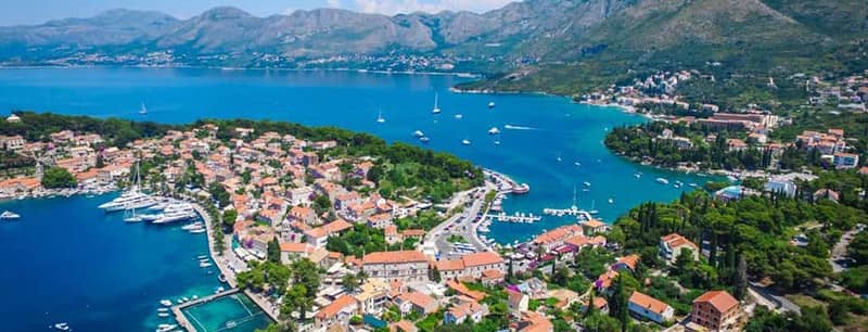 Cavtat arial panorama