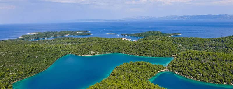 Big and Small lake Mljet National Park