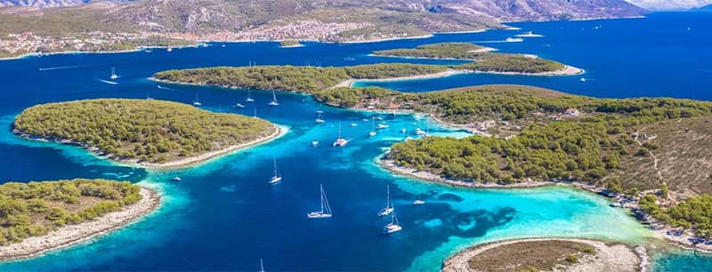 Islands in Hvar archipelago