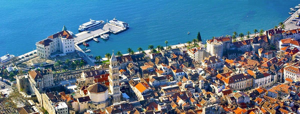 panorama of Split, Croatia