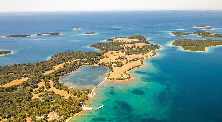 Briuni National Park aerial image