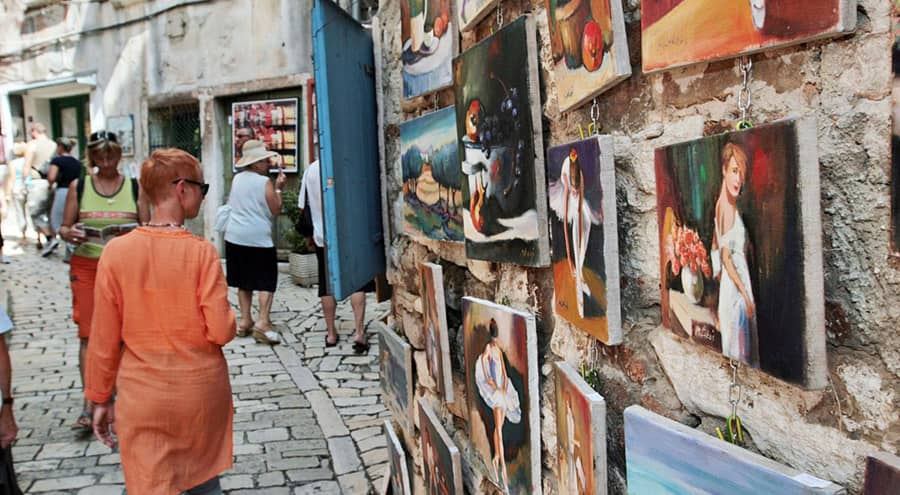 Grisia Street in Rovinj