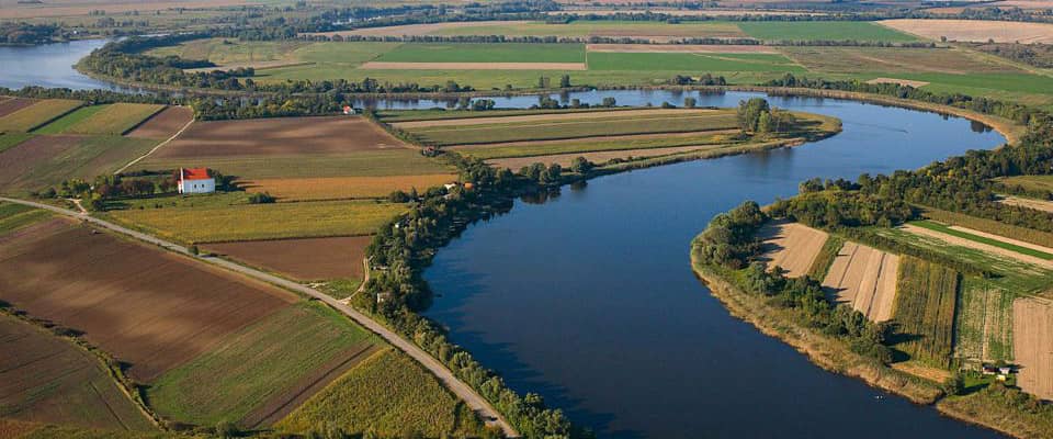 Danube river in Slavonia