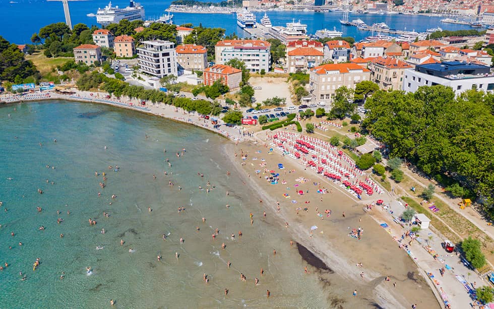 Bačvice beach in Split