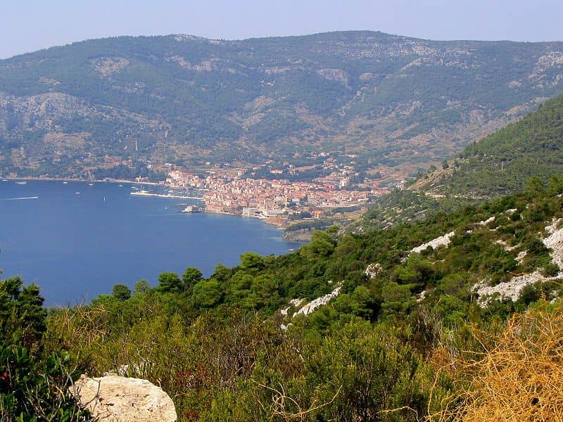 Panorama of Komiža, Island Vis