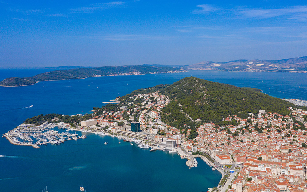 Marjan hill in Split panorama