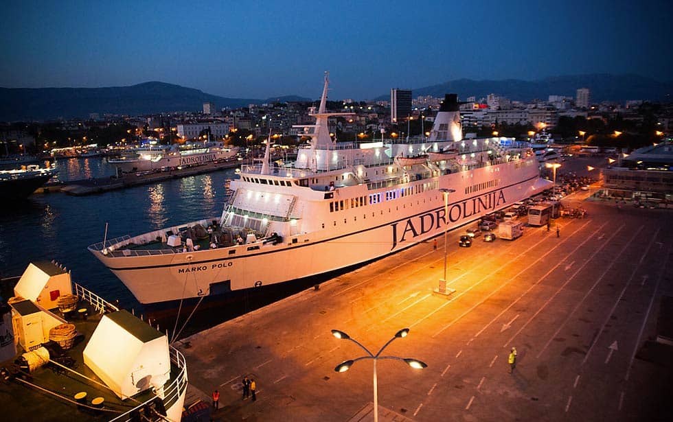 Split to Ancona ferry in Split ferry port