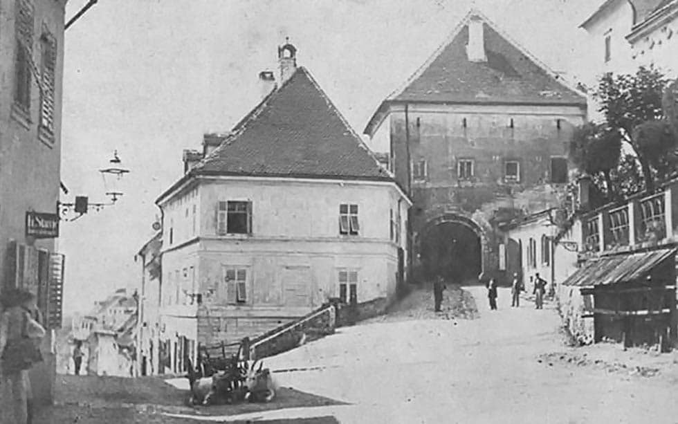 Stone Gate in Zagreb 1864.