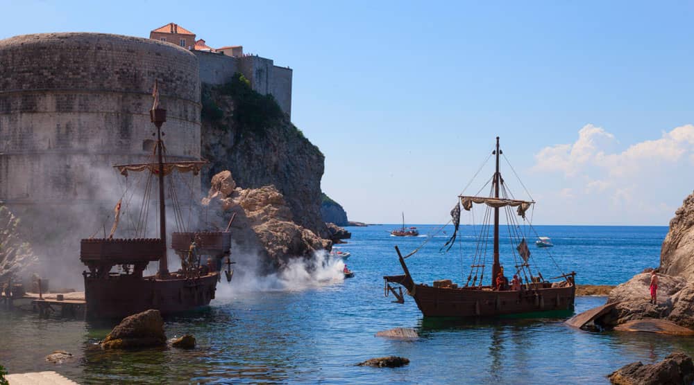 Game of Thrones filming location in Dubrovnik: Pile Bay & West Pier (Blackwater Bay)