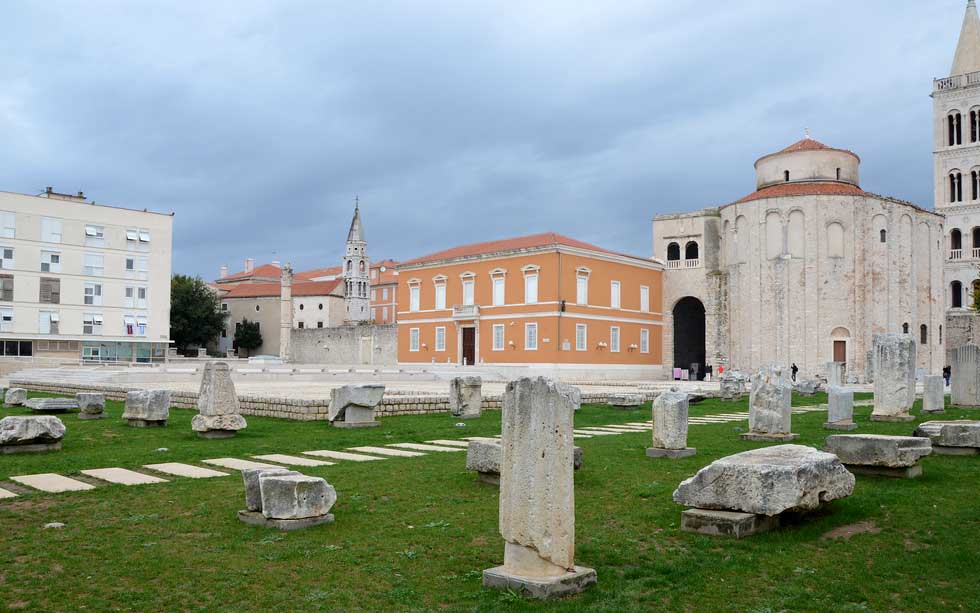 The Roman Forum in Zadar