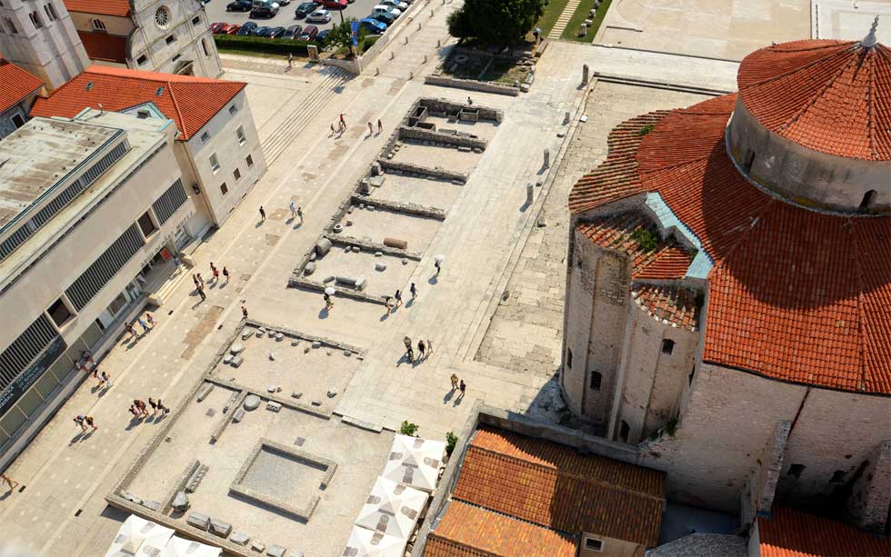 The Roman Forum in Zadar